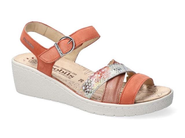 chaussure compensée orange